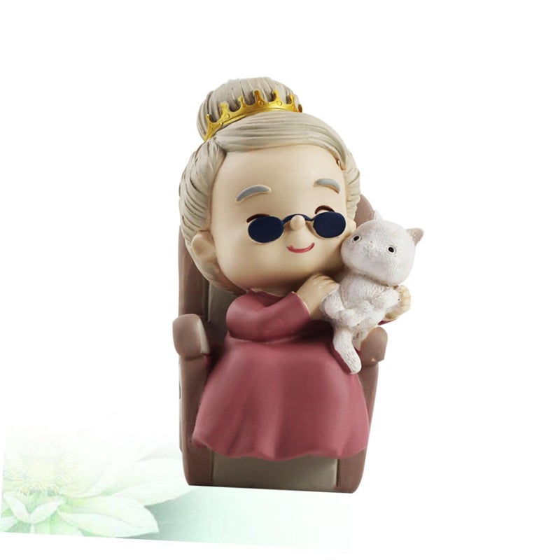 Grandpa And Grandma Cake Topper Desktop Decor For Birthday Celebration - Image 5