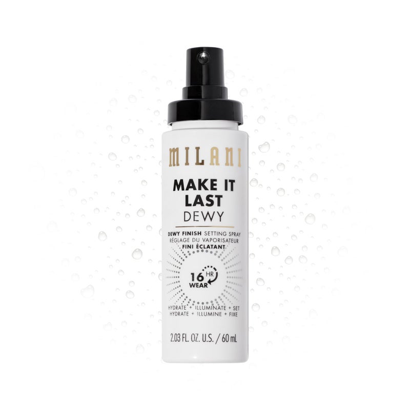 Milani Setting Spray + Primer, Make It Last Dewy - Dewy Finish Moisturizing Formula for Glow on the Go, Setting Spray for Makeup and Face Primer, Prime + Set + Hydrate, 2.03 Fl. Oz - Image 1