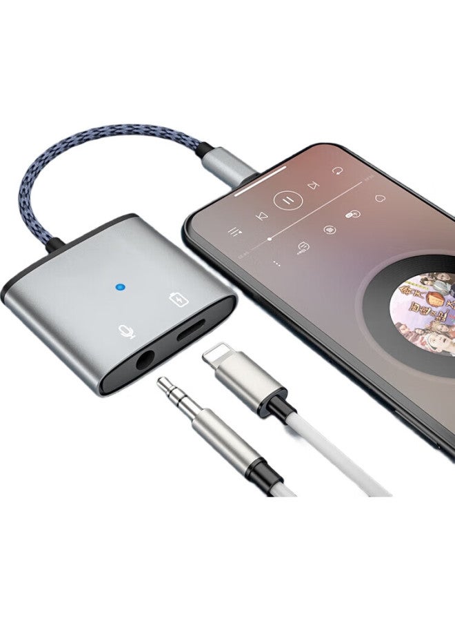 Dooseyuon Deyu, Apple Earphone Adapter Two-In Charging And Music Listening, For Iphone14 13Pro 11 12 8Plus Xs, Audio Converter Splitter Conversion Adapter, Sound Card, 3.5Mm - Image 1