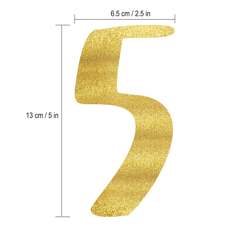 Sterling James Co. 50 & Fabulous Gold Glitter Banner - Happy 50th Birthday Party Banner - 50th Wedding Anniversary Decorations - Milestone Birthday Party Decorations - Image 4