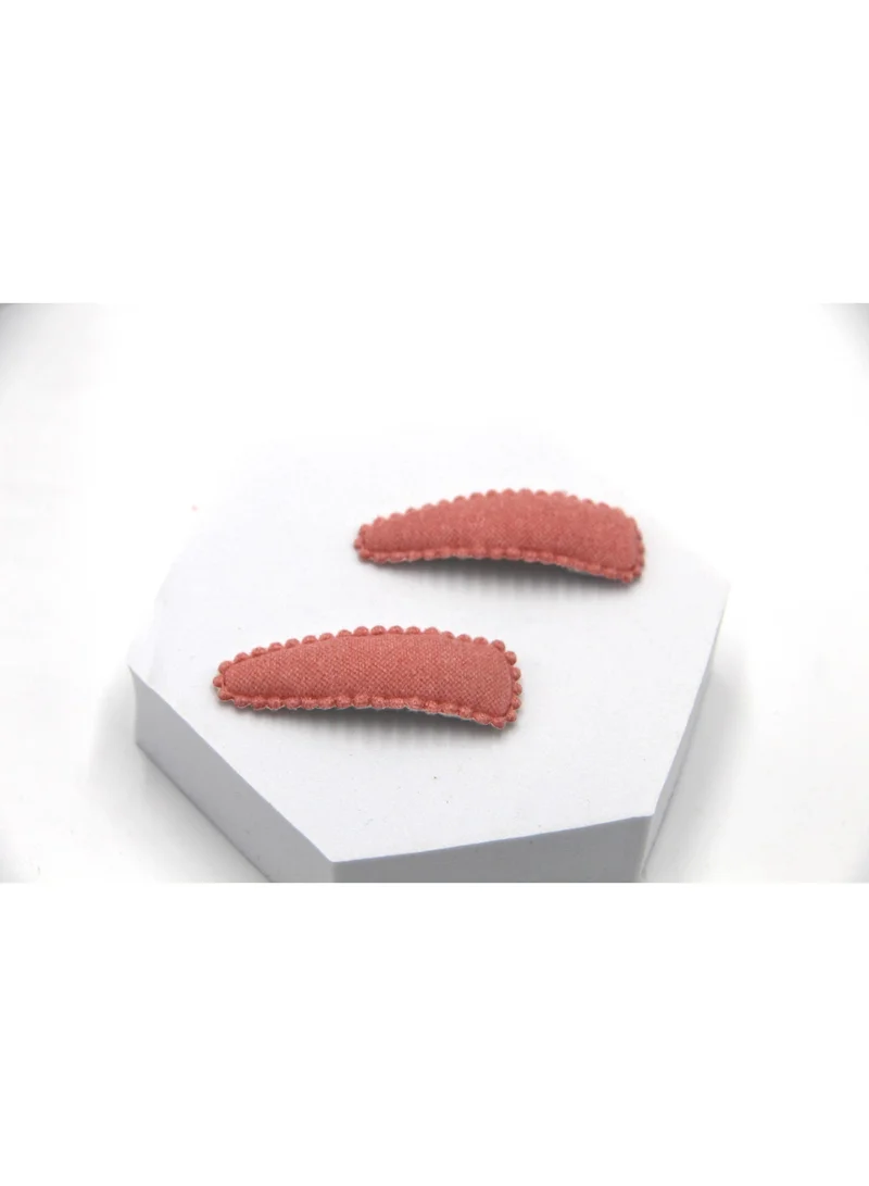 D'Daniela D'Daniela-Sara Ribbon Bow Clip Set with Ponytail For Babies and Girls -Pink