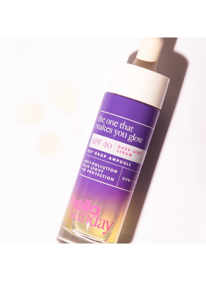 Hello Sunday The One That Makes You Glow Dark Spot Serum SPF40 30ml - Image 2