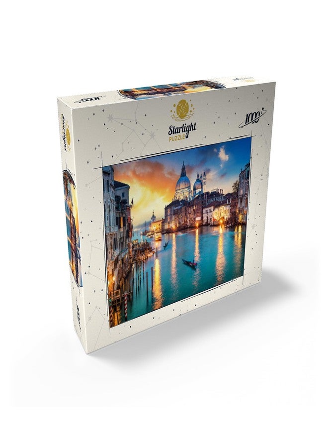 MyPuzzle.com أحجية MyPuzzle: القناة الكبرى مع الجندول عند غروب الشمس، البندقية، إيطاليا - أحجية صورية فاخرة مكونة من 1000 قطعة للبالغين - Image 2