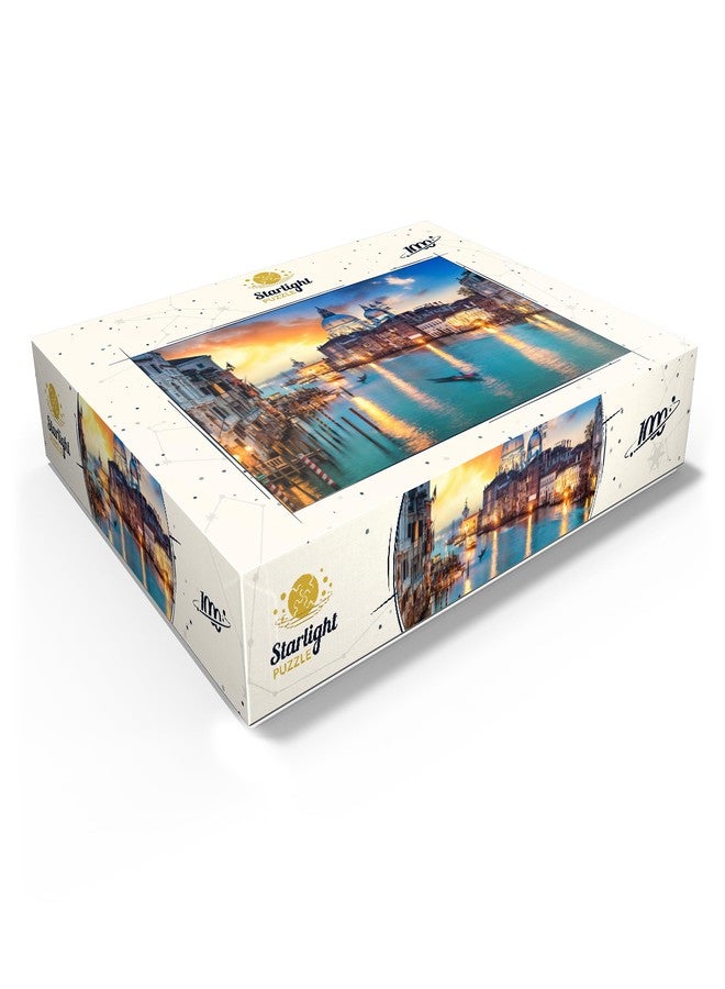 MyPuzzle.com أحجية MyPuzzle: القناة الكبرى مع الجندول عند غروب الشمس، البندقية، إيطاليا - أحجية صورية فاخرة مكونة من 1000 قطعة للبالغين - Image 3