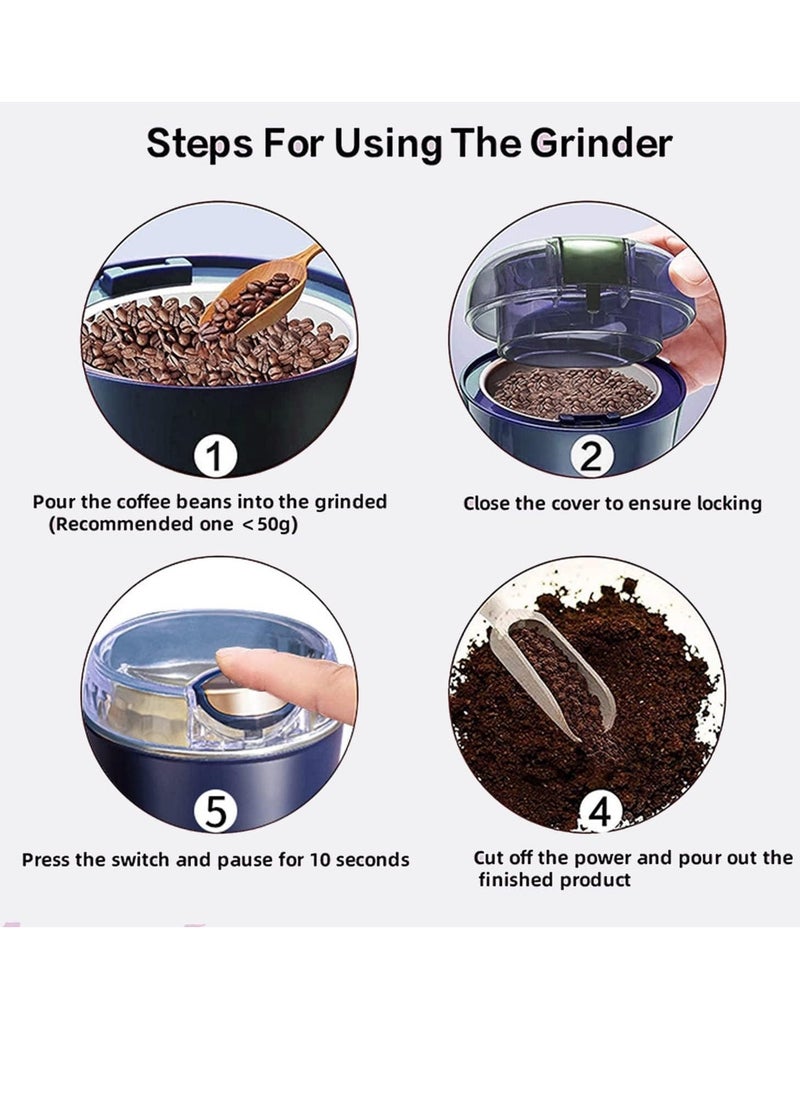 ELTRAZONE Electric Kitchen Grinder Mixer - Electric Coffee Grinders for Spices, Seeds, Herbs, and Coffee Beans, Spice Blender and Espresso Grinder, - Image 5