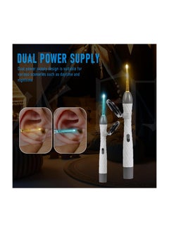 ARNOTEC Ear Wax Removal Tool with LED Light, Rechargeable Ear Cleaner Set with Tweezer for Babies & Adults, Medical-Grade Silicone Ear Spoon, Safe and Hygienic Ear and Nose Cleaning Kit  - Image 4