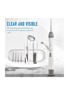 ARNOTEC Ear Wax Removal Tool with LED Light, Rechargeable Ear Cleaner Set with Tweezer for Babies & Adults, Medical-Grade Silicone Ear Spoon, Safe and Hygienic Ear and Nose Cleaning Kit  - Image 5
