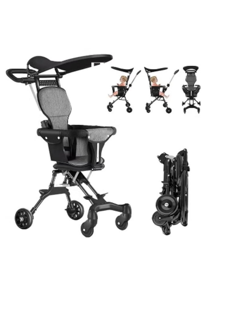 Baby Stroller,Kids Stroller,Lightweight Travel Stroller with Adjustable Handles and Backrest,Travel Strollers with One-Click Fold, Baby & Toddler Umbrella Strollers with Pop Out Sun Visor,For Overhead Airplane StorageFoldable Baby Stroller for Easy Storage, Ideal for Babies and Toddlers Up to 3 Years  - Image 1