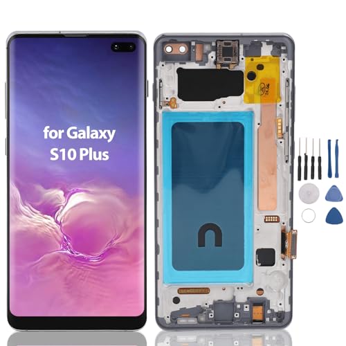 Yoidesu for S10 Plus, OLED LCD Display S10+ Digitizer Assembly Replacement for S10 Plus G975F G975U G975W G975A, 6.4 Inch (Black) - Image 1
