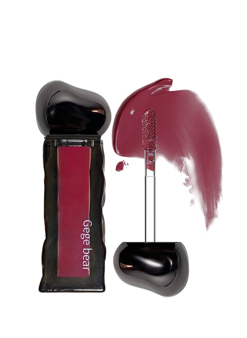 Gege bear - Iceberg Lava Moistened Lip Gloss, Mirror Glossy Ultra Hydrating Long Lasting Nonstick Cup Moisturizing Tinted Liquid Lipstick, Plump Lips and Improve Complexion - Image 1
