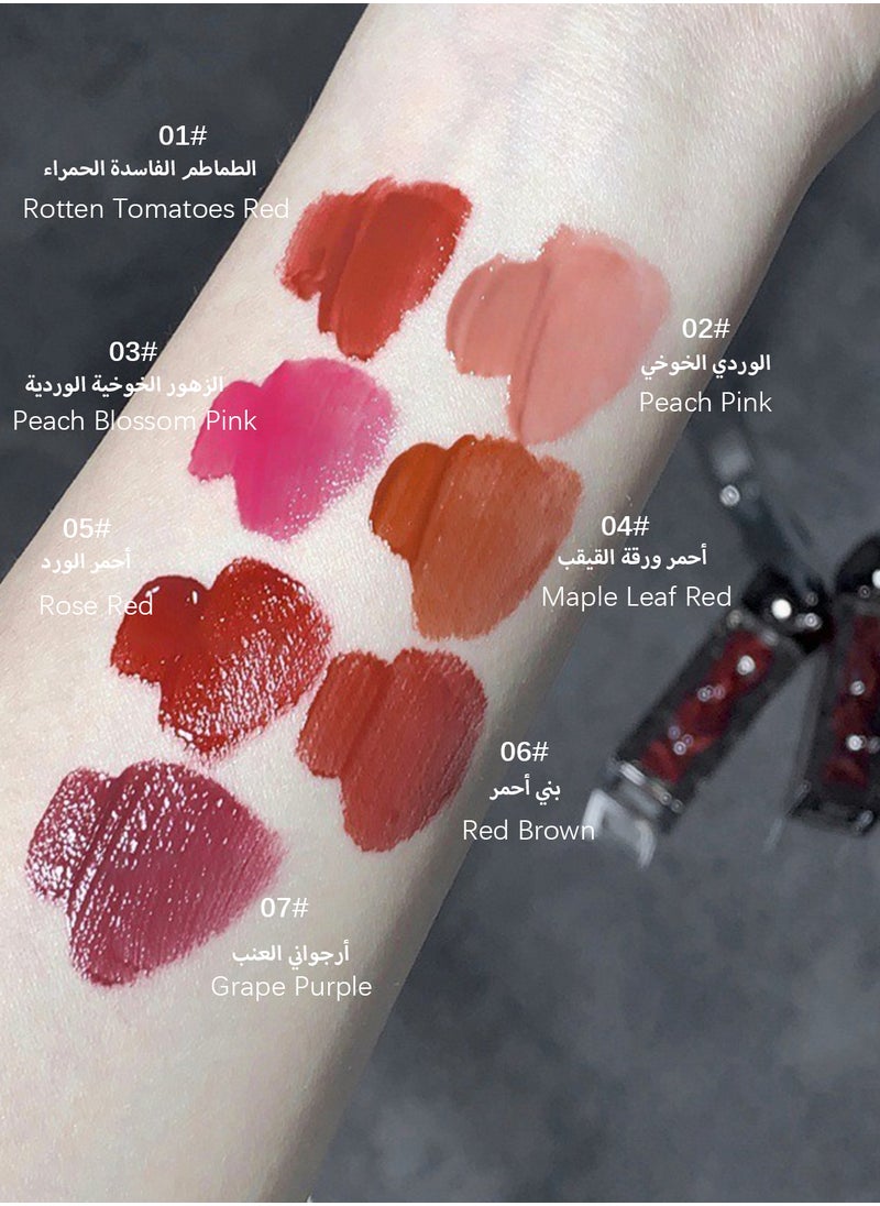 Gege bear - Iceberg Lava Moistened Lip Gloss, Mirror Glossy Ultra Hydrating Long Lasting Nonstick Cup Moisturizing Tinted Liquid Lipstick, Plump Lips and Improve Complexion - Image 1