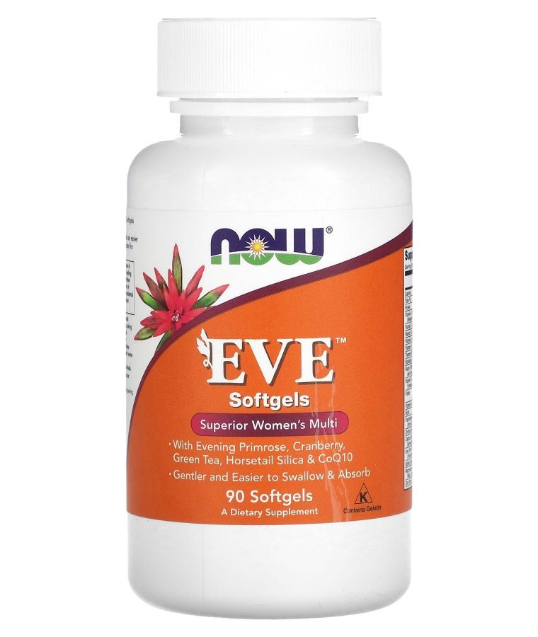 now EVE سوبرير مكملات نسائية متعددة 90 كبسولة لينة