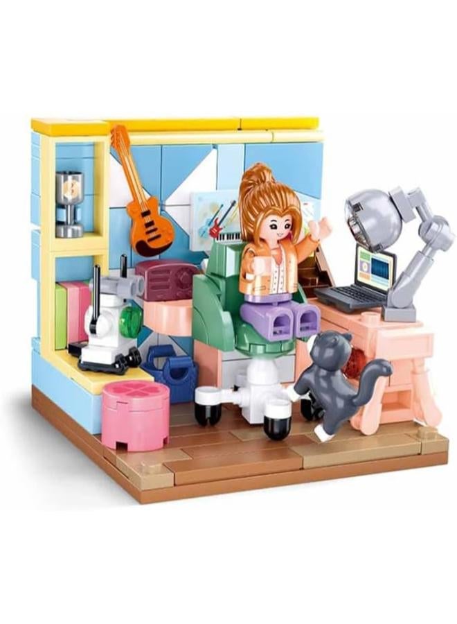 Sluban Mini Handcraft Blocks - Study Room 216Pcs 8+ boy toys, girl toys, birthday gift, Christmas gift, growth, fun, for kids. - Image 1