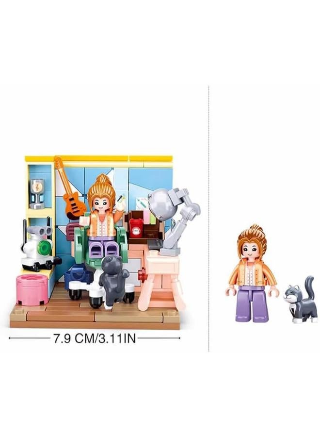 Sluban Mini Handcraft Blocks - Study Room 216Pcs 8+ boy toys, girl toys, birthday gift, Christmas gift, growth, fun, for kids. - Image 2