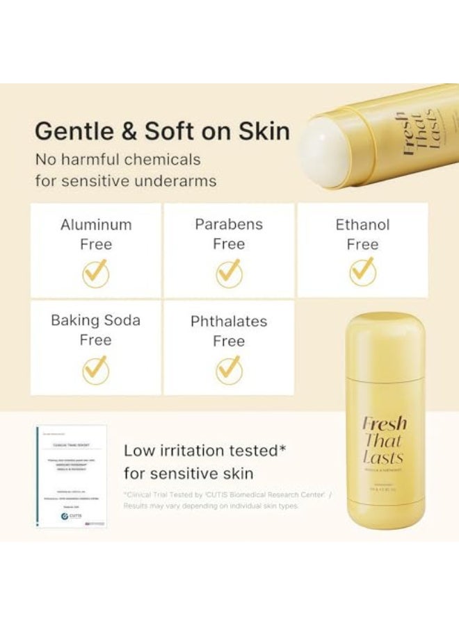 Vanilla Pistachio Deodorant 24H Freshness, Dry Feel Deodorant, Breathable Sweat & Odor Protection, Instant Freshness & Gentle, Improve Underarm Darkness or Uneven Skin Tone (1 Bottle) - Image 4