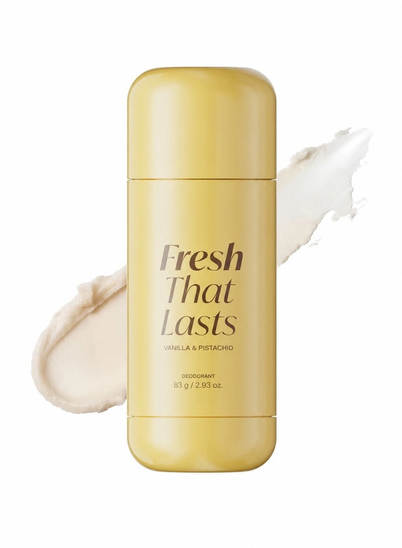 Vanilla Pistachio Deodorant 24H Freshness, Dry Feel Deodorant, Breathable Sweat & Odor Protection, Instant Freshness & Gentle, Improve Underarm Darkness or Uneven Skin Tone (1 Bottle) - Image 1