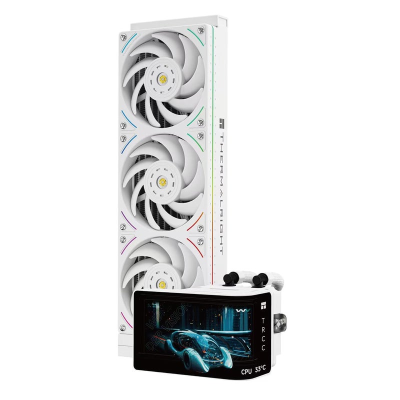 Thermalright Wonder Vision 360 UB ARGB CPU AIO Cooler360mm Radiator 2K 60HZ Curved Screen with 2400x1080 Resolutionfor AM4AM5Intel LGA18511700667in 3D Screen High Performance Pump - Image 2