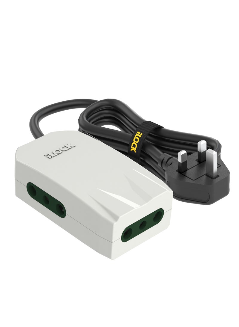 آي لوك اي لوك مشترك كهرباء مينى 3 مخرج فيشة خليجى ثلاثية 1.5 متر - Image 1