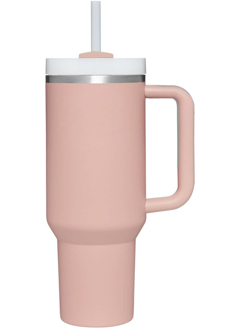 Quencher H2.0 FlowState Stainless Steel Vacuum Mug with Lid and Straw for Water, Iced Tea or Coffee, Smoothies and More