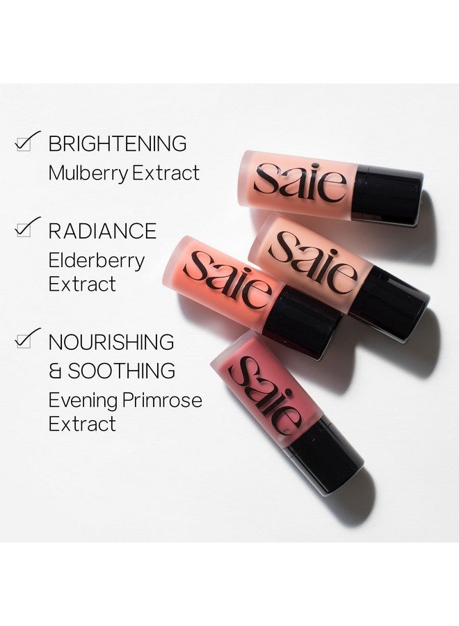 Saie Dew Blush - Lightweight Liquid Blush with a Blendable + Buildable Cream Finish - Dewy Cheek Tint with Doe Foot Wand Makeup Applicator - Rosy (.40 oz) - Image 2