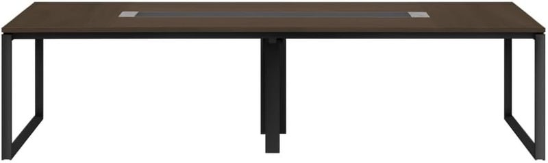 Neo Front Meeting Desk 3.2 Meter DG-M032 – 12–14 Seater Office Conference Table with MDF Wood and Metal Legs - Image 4