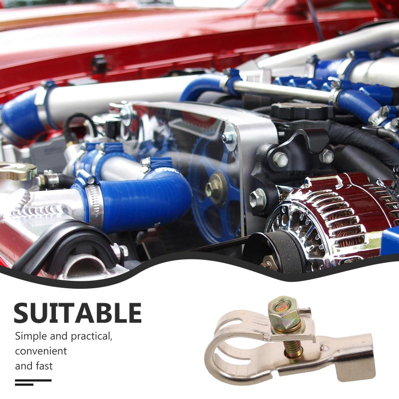 Aluminum Alloy Car Battery Terminal Clamps 2pcs Quick Disconnect Ends for Cars Trucks - Image 4