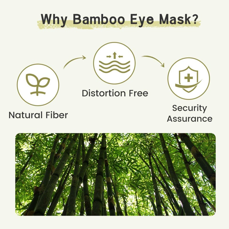 iCooBreeze 100% Handmade Bamboo Sleeping Eye Mask for Women for Men,Night Masks,Organic Sleep Mask,Blockout Eye Mask for Sleeping,Large Size Adjustable (1 PC, Apricot) - Image 5