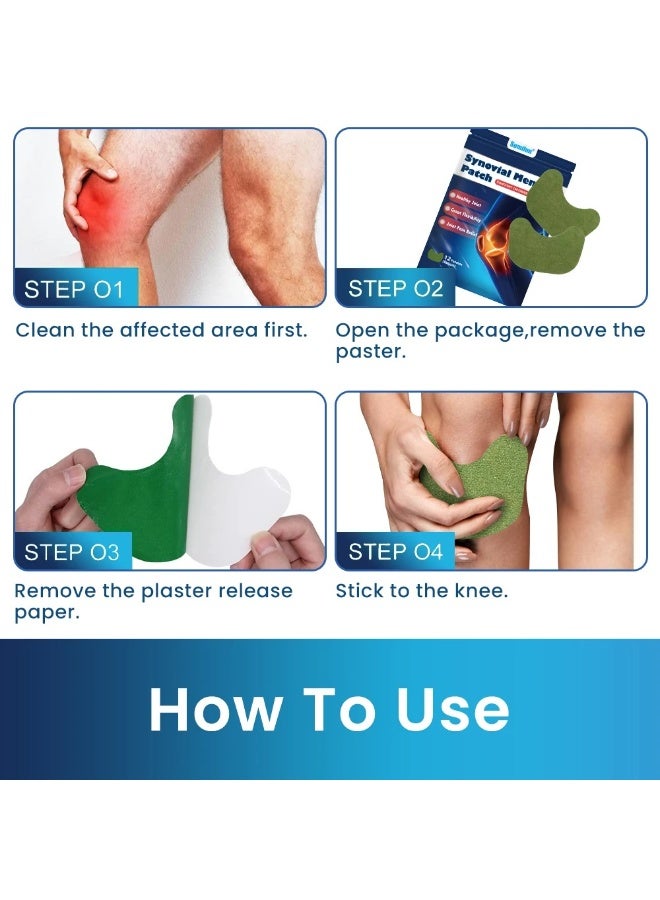 Sumifun Meniscus Synovial Pain Relief Patch 12pcs,Knee Joint Pain Arthritis Massage Sticker. - Image 5