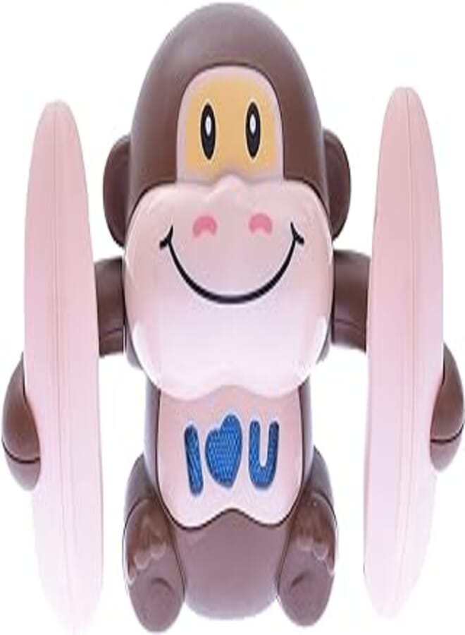 Kids Electric Toy Baby Voice Control Rolling Little Monkey Toy 8305 - Multicolor 