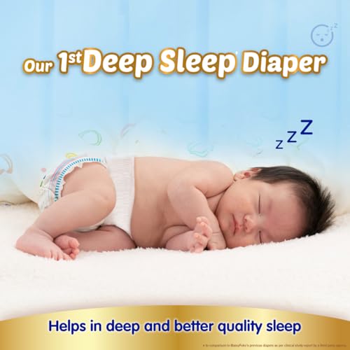 MamyPoko Pants Extra Absorb Baby Diapers, New Born/X-Small | 0-5 kg | 74 Count |Deep Sleep Diapers| Soft Gentle fit |Deep Absorbent Crisscross | Skin Friendly with Coconut Oil | - Image 2