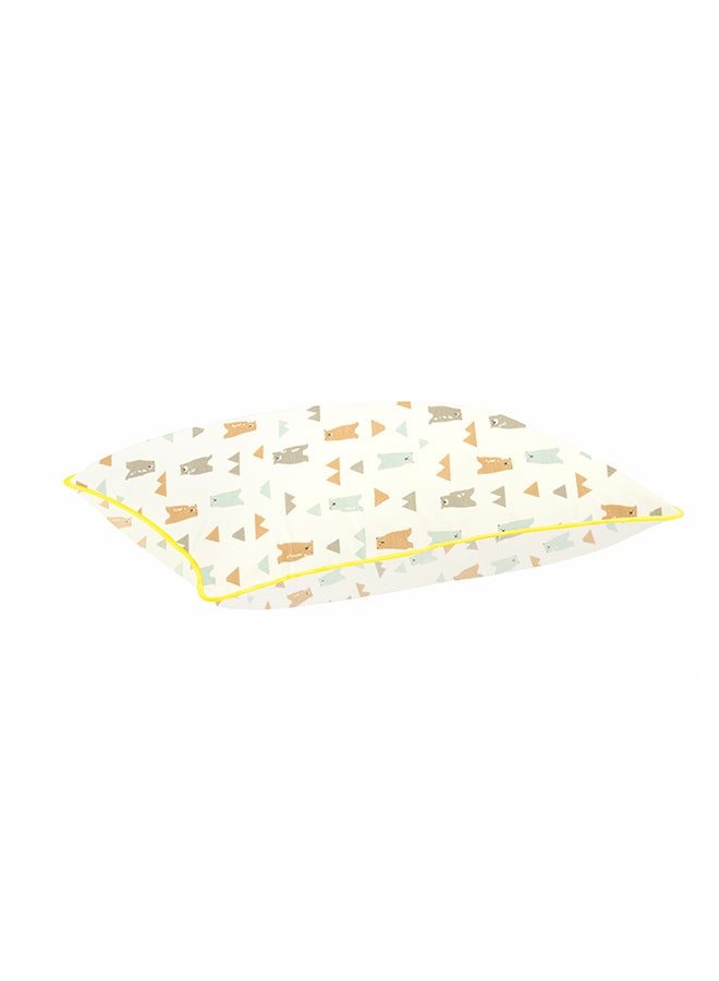 مون Butter Cotton Toddler Pillow - Bamboo Fibre Kids Pillow with Removable Cotton Pillowcase -Bear - Image 1