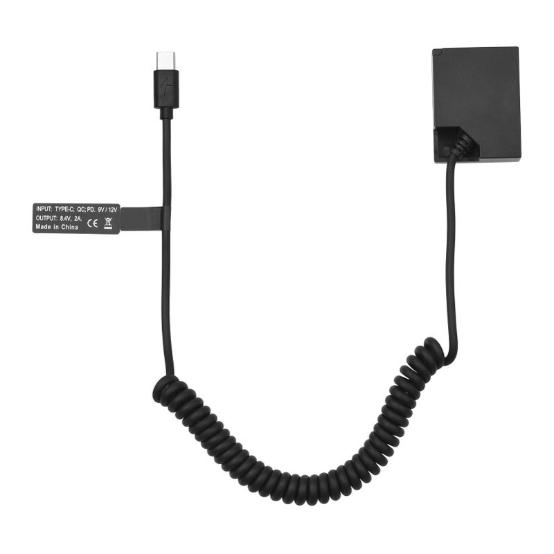NP-W126 Dummy Battery USB-C Coupler Adapter Dummy Battery Coupler with USB Type-C Spring Power Cable Replacement for Fujifilm X100F X100V X-S10 X-Pro3 X-E3 X-A2 X-A5 X-A7 X-T1 X-T2 X-T3 X-T4 - Image 1
