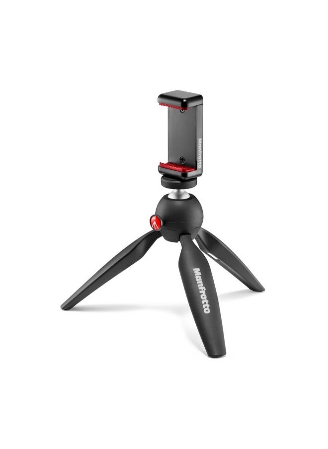 Manfrotto - Manfrotto Pixi 2 Mini Tripod with Smartphone Clamp (Black) - Image 1