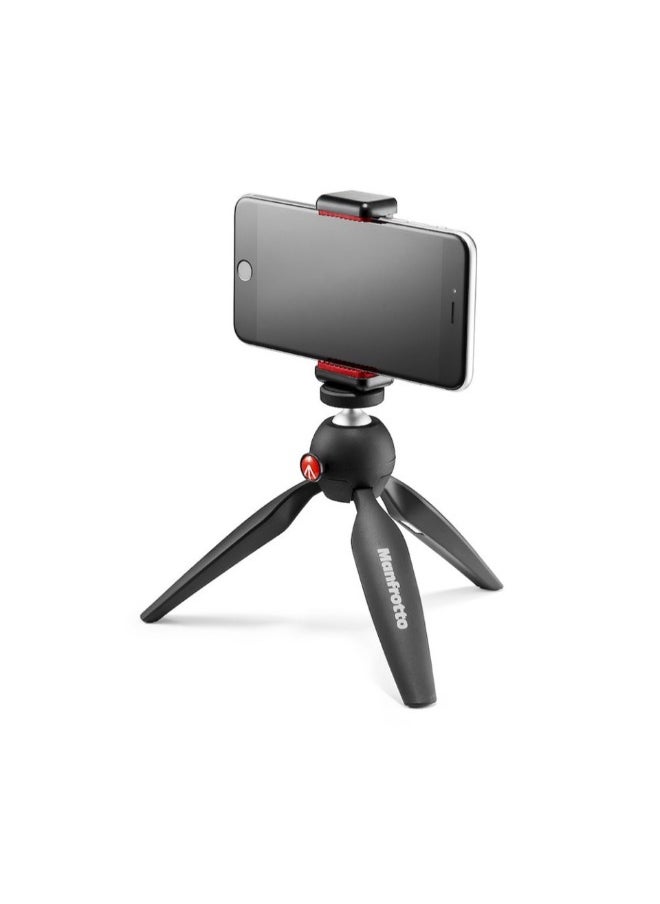 Manfrotto - Manfrotto Pixi 2 Mini Tripod with Smartphone Clamp (Black) - Image 1