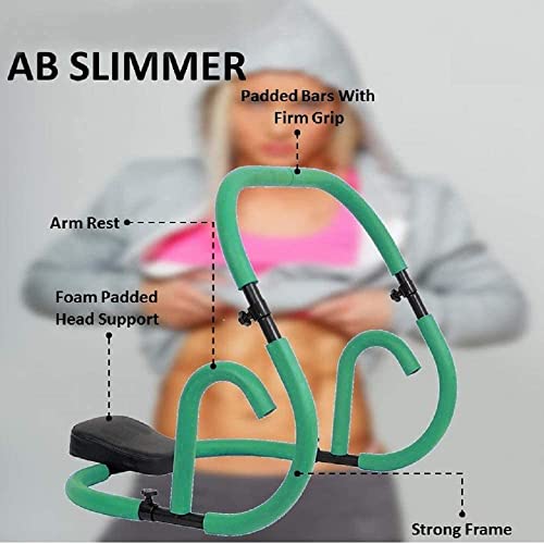 IRIS Fitness Abdominal Crunch Exercise Machine, Portable Crunch Trainer Workout Home Gym Equipment (Green) - Image 3