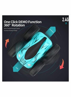 Y&D Mini Stunt RC Cars Toy 4WD 2.4Ghz Remote Control Car Double Sided Rotating Vehicles 360 Degree Roll Charging Fall Resistant for Boys And Girls Birthday  - Image 5