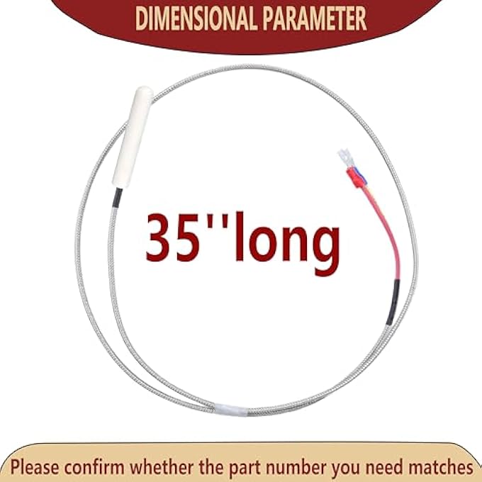 REPLACEMENT QUADRAFIRE 800, 1000, 1100I, 1200, 1200I THERMOCOUPLE + PROTECTION TUBE BUNDLE - Image 3