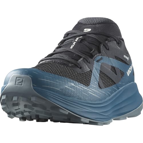Salomon Men’s Ultra Flow Gore-Tex, Waterproof Trail Running Shoes - Black/Deep Dive/Trooper - 7.5 - Image 4