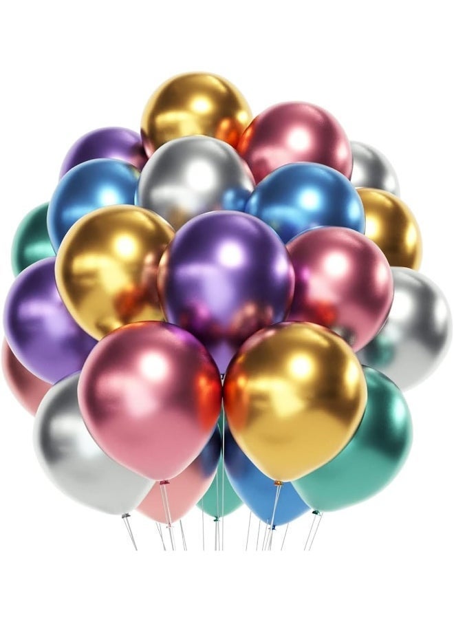 ECVV 100 Pcs Balloons Assorted Color - Multicolor Balloons for Party Decoration| Birthday | Wedding | | Party Supplies - Image 2