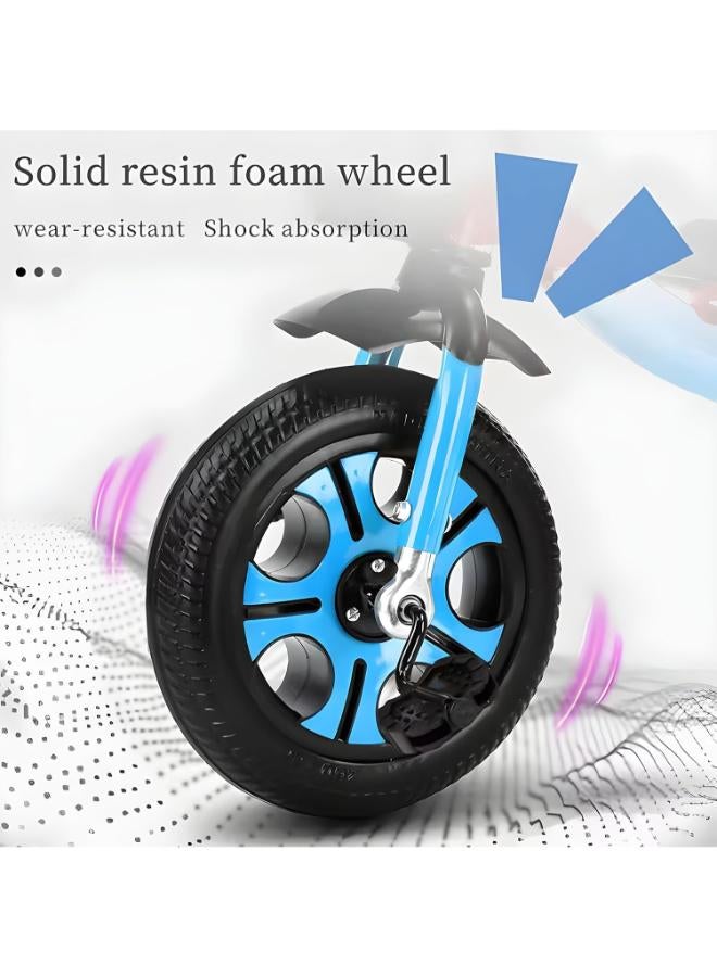Kids Tricycle with Push Handle & Adjustable Seat – Blue - Image 4