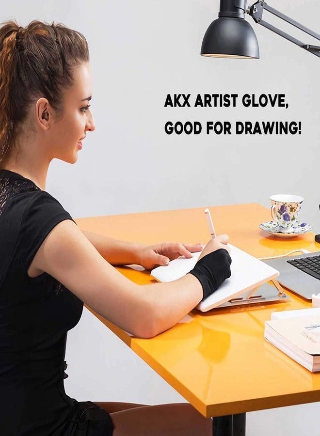 ARROLLIANT Artist Drawing Glove | Digital Art Palm Rejection Glove for iPad & Drawing Tablets | Fits Left & Right Hand | Size-S, Pack of 1 - Image 2
