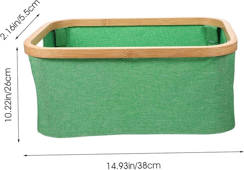 Green Foldable Laundry Basket Organizer For Dirty Clothes Towels Stylish Modern Design - Image 3