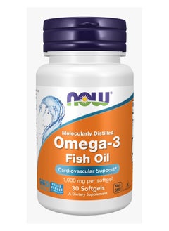 now NOW OMEGA-3 FISH OIL 1000 MG SOFT GELS 30S 
