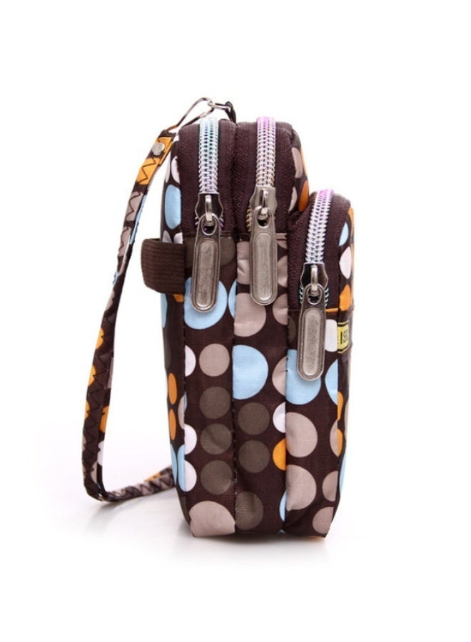 سوار ذراع رياضي محمول للجري في الهواء الطلق، حقيبة ذراع متعددة الوظائف، حافظة معصم، محفظة للجري وركوب الدراجات، جراب ذراع للهواتف الذكية، جيب بنقطة موجة - Image 1