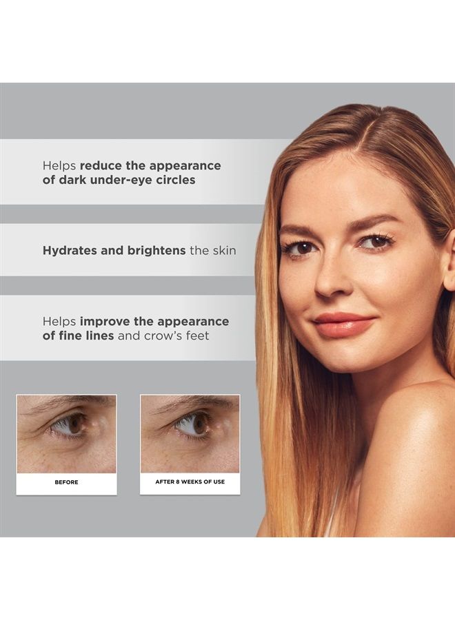 Glytone Age-Defying PHA+ Renewing Eye Cream - Dermatologist-Tested, Paraben-Free & Fragrance-Free - 0.5 fl. oz.