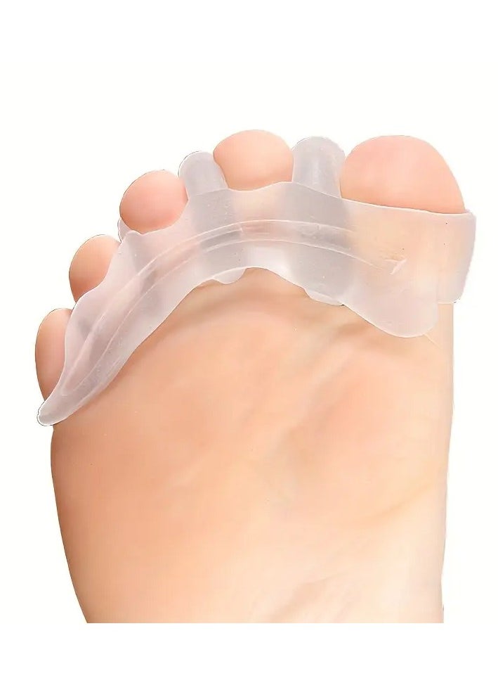 Goolsky 2pcs RJF Silicone Toe Separators, Soft Cushion Pads for All Toes, One-Size Big Toe Spacers, Hand Washable, Machine Washable, Pull-On Closure for Women & Men  - Image 2