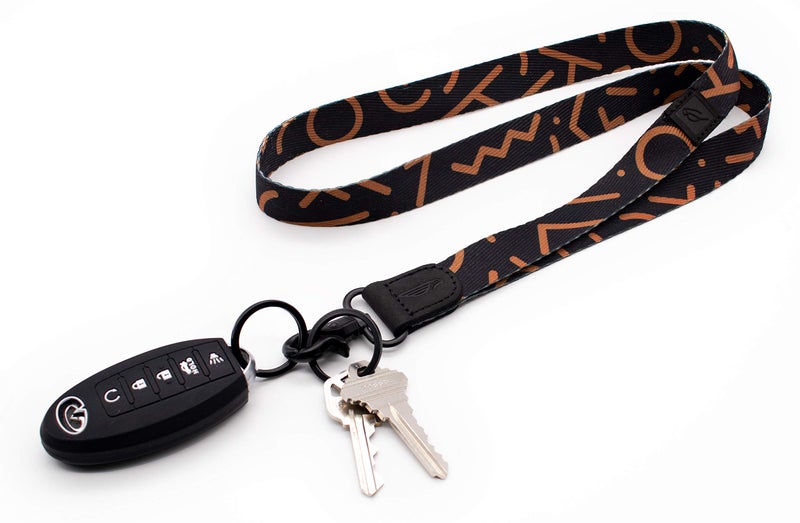 POCKT Neck Lanyard for Keys, Wallets and ID Badge Holders - Animal Print, Brown, Modern Classic - Image 2