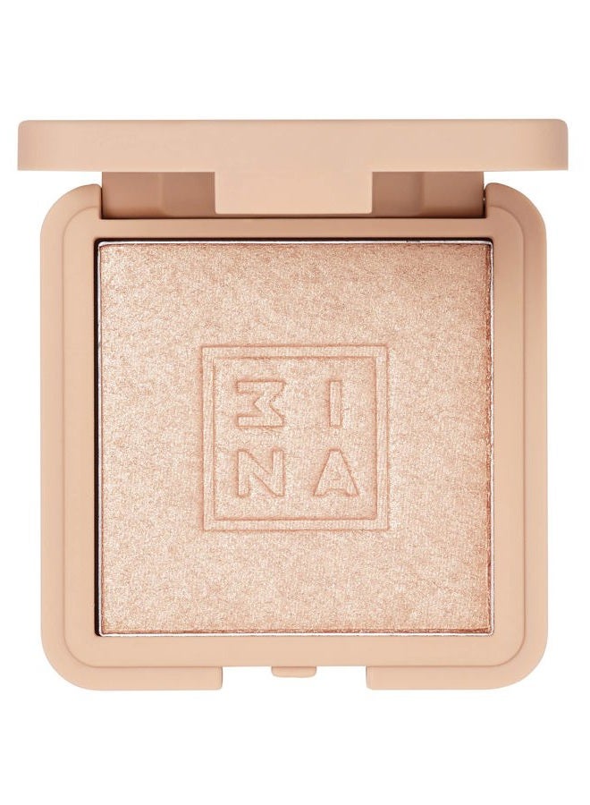3INA The Highlighter 512 - Illuminating Powder - Soft, Luminous Look - Light, Silky Texture - Shimmering Veil Of Radiance - Blendable And High Pigmented Formula - Ideal For A Perfect Finish - 0.21 Oz - Image 1