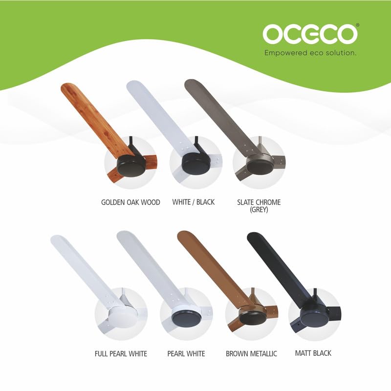 OCECO Fansio Wooden 3 Blade Ceiling Fan with 1400MM BLDC Motor Modern Design Remote Control for Cooling Bliss Air that Saves Upto 65 Energy Backed by a Reliable 3Year Warranty - Image 5