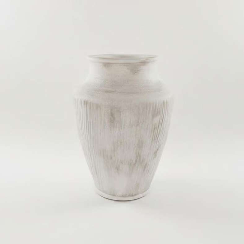 Pan Home Lucian Terracotta Vase - White - Image 4